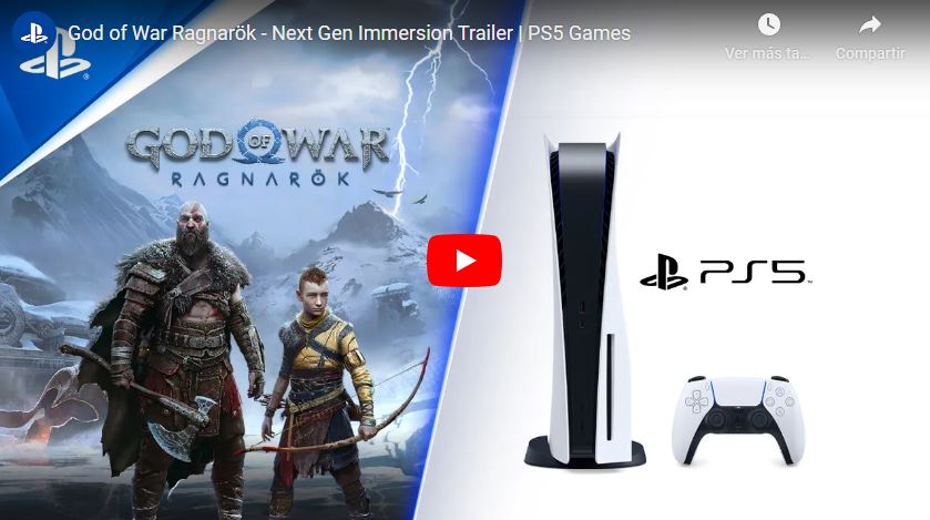 Nuevo paquete de God of War: Ragnarok con PlayStation 5